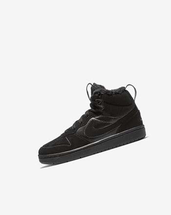 Nike Court Borough Mid 2 Negros Negros Negros | MX 4800